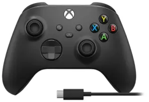 Control Inalambrico Xbox + Cable USB-C para Xbox e PC - (1V8-00016) Negro
