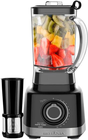 Licuadora Britânia BLQ1300 Fortis Turbo 1200W de 12 Velocidades 220V - Negro