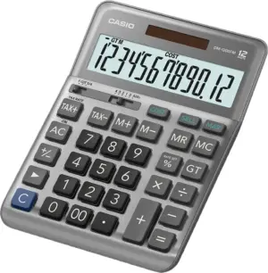 Calculadora Casio DF-120FM (12 Digitos) - Gris