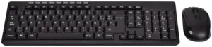 Teclado e Mouse Inalámbrico SATE AK-75G - Negro (Portugués)