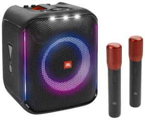 Caja de Sonido JBL PartyBox Encore Bluetooth 100W con 2 Microfonos Inalámbricos