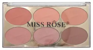 Paleta Blush Miss Rôse 7004-017N2 - 19.2g (6 Colores)