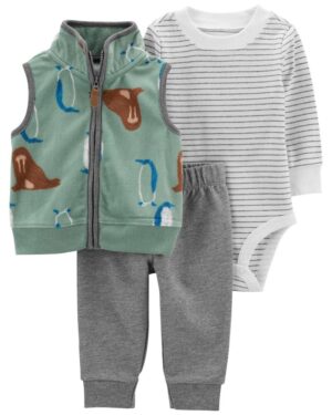 Conjunto Carter's 1O598410 - Masculino (3 Piezas)