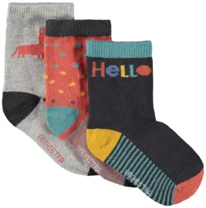 Medias para Bebé Orchestra ALAMOJ-GRF Hello Diplo Masculina (3 Pares)