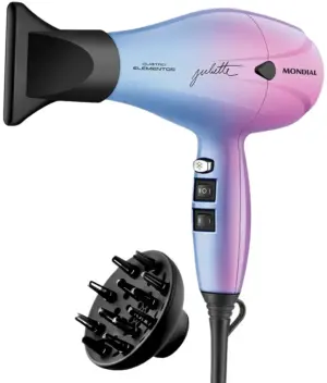Secador de Cabello Mondial Qu4tro Elementos by Juliette SCP-JU-03 2000W 220V/60Hz - Azul