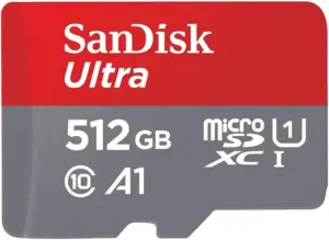 Memoria Micro SD SanDisk Ultra microSD UHS-I com adaptador 150 MB/S  512 GB  - SDSQUAC-512