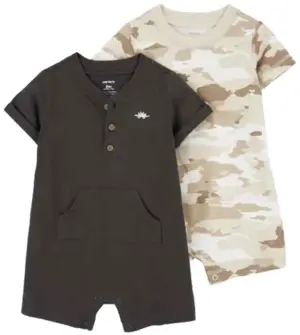 Mono corto para bebé Carter's 1Q503610 - Masculino (2 unidad)