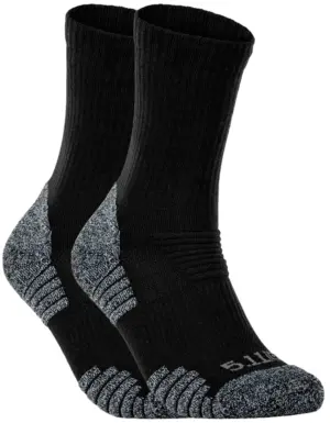 Medias 5.11 Tactical Duty Ready Ultra Crew Socks 10046-019 Black (2 Pares)