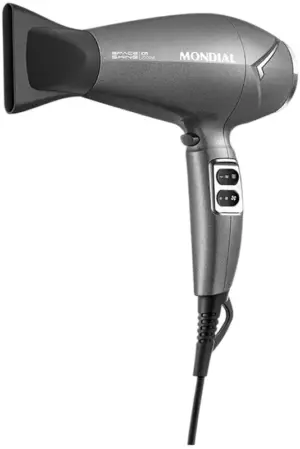 Secador de Cabello Mondial SC-20 Sapce Shine 220V/60Hz Grafito
