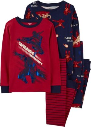 Pijama Carter's 3R496310 Ninja - Masculino (4 Piezas)
