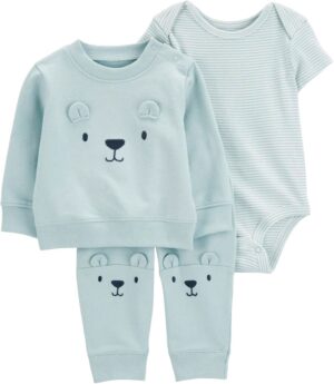 Conjunto Carter's 1R527210 - Masculino (3 Piezas)