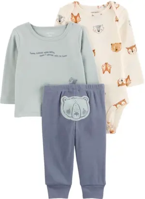 Conjunto Carter's 1R550110 - Masculino (3 Piezas)