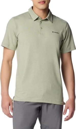 Camisa Polo Columbia 1768701-348 Safari Heather - Masculina