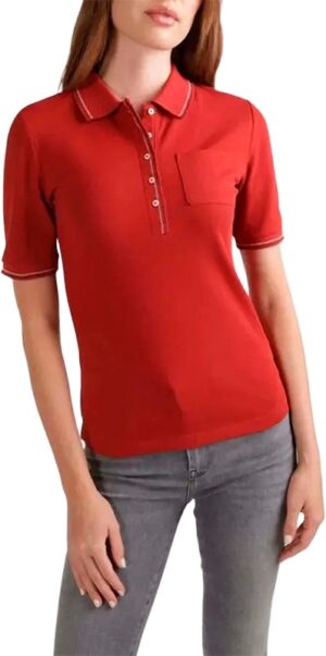 Camiseta Polo Tommy Hilfiger WW0WW42130 XNN - Femenina