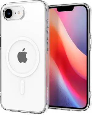 Funda Spigen para iPhone 16e Crystal Flex ACS09127 Crystal White (MagFit)