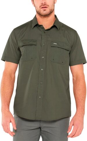 Camisa Jeep JMW25044 Olive - Masculina