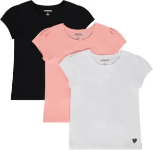 Camiseta Infantil Orchestra HFIQT0-BLA - Femenina (3 piezas)