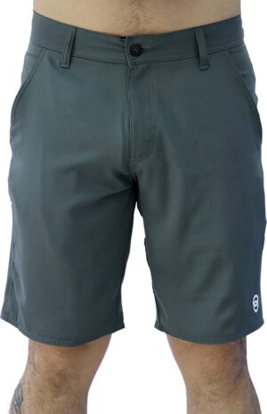Short de Golf Joog Poliéster Girs Plomo - Masculino