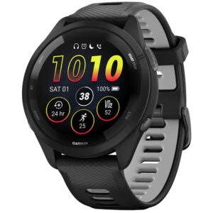 Reloj Smartwatch Garmin Forerunner 265 - Black/Powder Gray (010-02810-00)