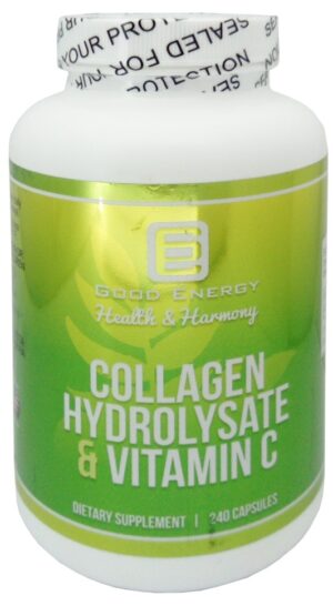 Colágeno Good Energy Health & Harmony Collagen Hydrolysate & Vitamin C - 240 cápsulas
