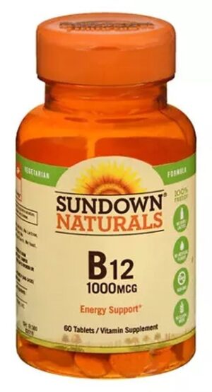 Sundown Naturals B12 1000 MCG 60 Cápsulas