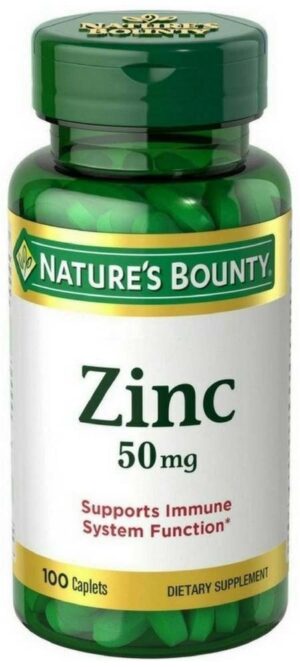 Nature's Bounty Zinc 50mg 100 Capsulas
