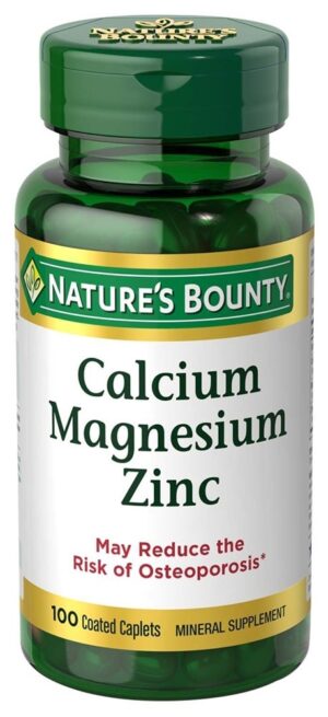 Nature's Bounty Calcium Magnesium Zinc 100 Capsulas