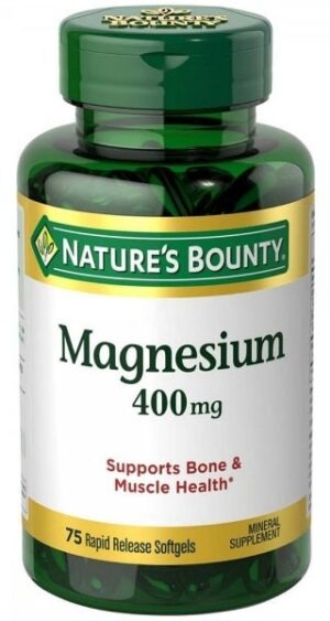 Nature's Bounty Magnesium 400mg 75 Capsulas