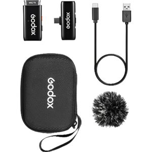 Sistema de Micrófono Godox WES2 USB-C 2TX+1RX Inalámbrico