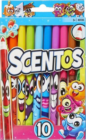 Pincel Scentos 10 Colores Con Aroma a Frutas 40720