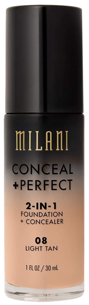 Base Liquido Milani Conceal + Perfect 2 en 1 08 Light Tan - 30mL