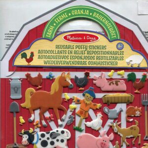 Pegatina, Granja Reutilizable, Melissa y Doug (160 Pegatinas - 5 Escenas)