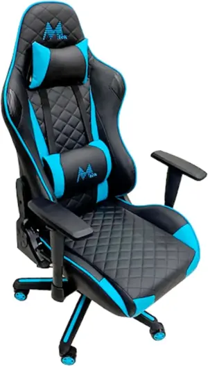 Silla Gamer MTEK MK01 Reclinable - Negro/Azul