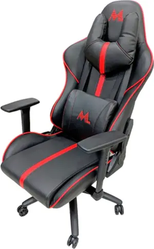 Silla Gamer MTEK MK02 Reclinable - Negro/Rojo