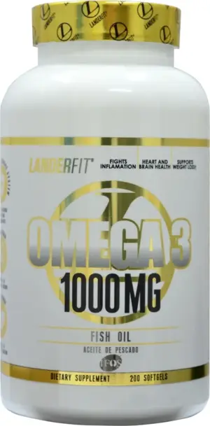 Landerfit Omega 3 1000MG Fish Oil (200 Cápsulas)
