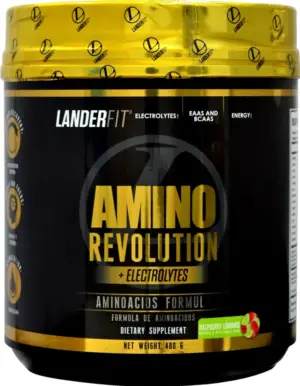 Landerfit Amino Revolution + Electrolytes Raspberry Lemonade (480g)
