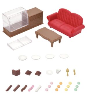 Epoch Sylvanian Families Chocolate Lounge 6016 - 32 Pcs