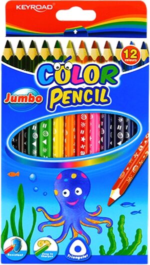 Lápices de Colores Keyroad Jumbo KR971349 - 12 Colores