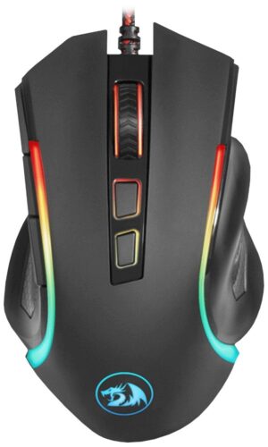 Mouse Gaming Redragon Griffin M607 con Cable Negro/Rojo