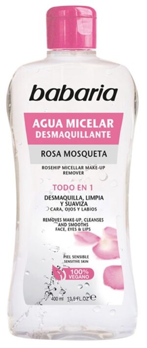 Desmaquillante Babaria Agua Micelar Rosa Mosqueta - 400mL