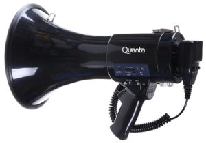 Megáfono Quanta QTMER250 MP3/USB/SD 250Watts Negro