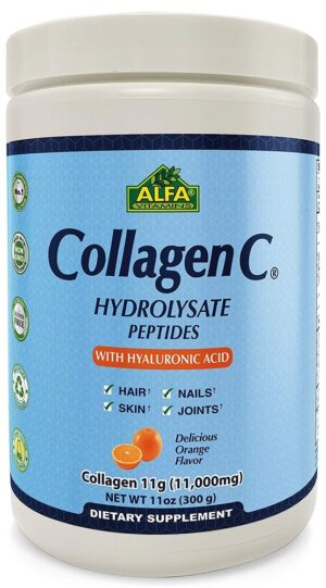 Colágeno Alfa Vitamins Collagen C Hydrolysate With Hyaluronic Acid - 300g (En Polvo)