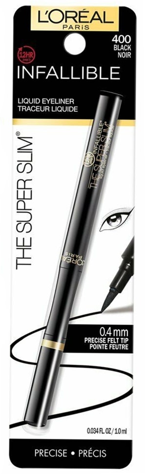 Delineador L'Oréal Infallible The Super Slim 400 Black Noir - 1mL