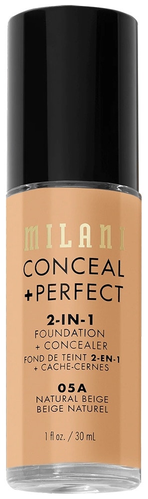 Base Liquido Milani Conceal + Perfect 2in1 05A Natural Beige - 30mL