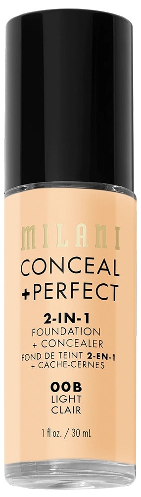 Base Liquido Milani Conceal + Perfect 2in1 00B Light Clair - 30mL