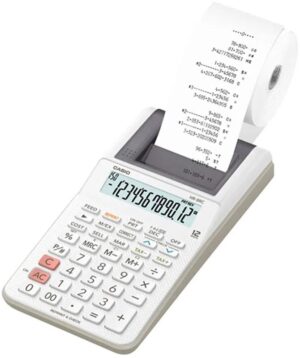 Calculadora Casio con Impresora HR-8RC  (12 Dígitos) - Blanco