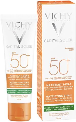 Protector Solar Vichy Capital Soleil Matificante 3 en 1 SPF 50+ 50mL