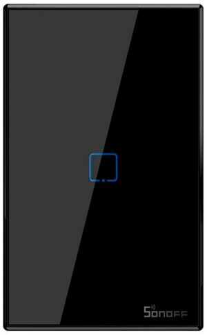 Interruptor Smart de Pared Sonoff TX T3US1C Negro