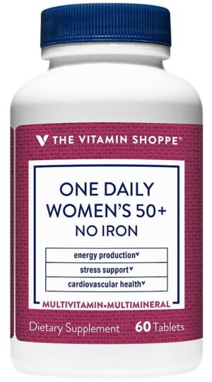 The Vitamin Shoppe One Daily Women's 50+ No Iron (60 Tabletas)