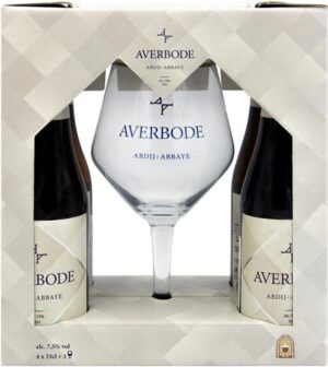 Kit Cerveja Averbode Abdij Abbaye 4 Unidades + Copa 330mL